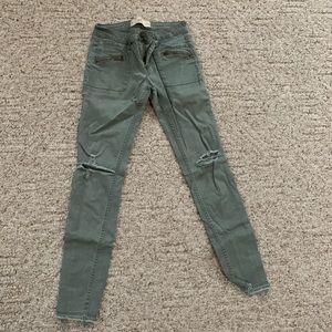 Hollister army green jeans